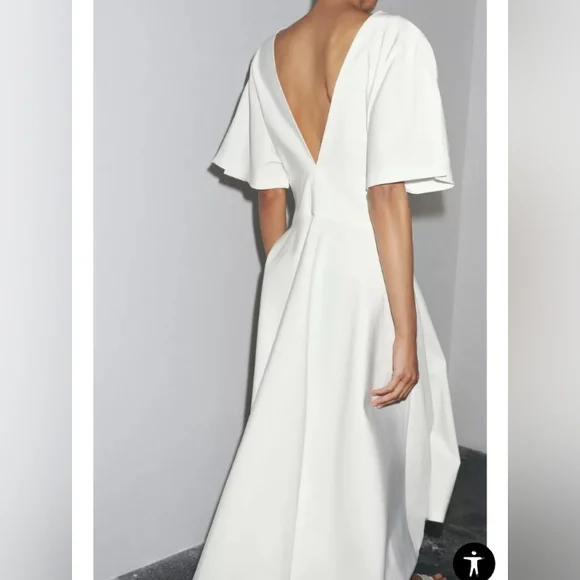 Zara ZW Collection Midi Button Dress - Picture 3 of 13